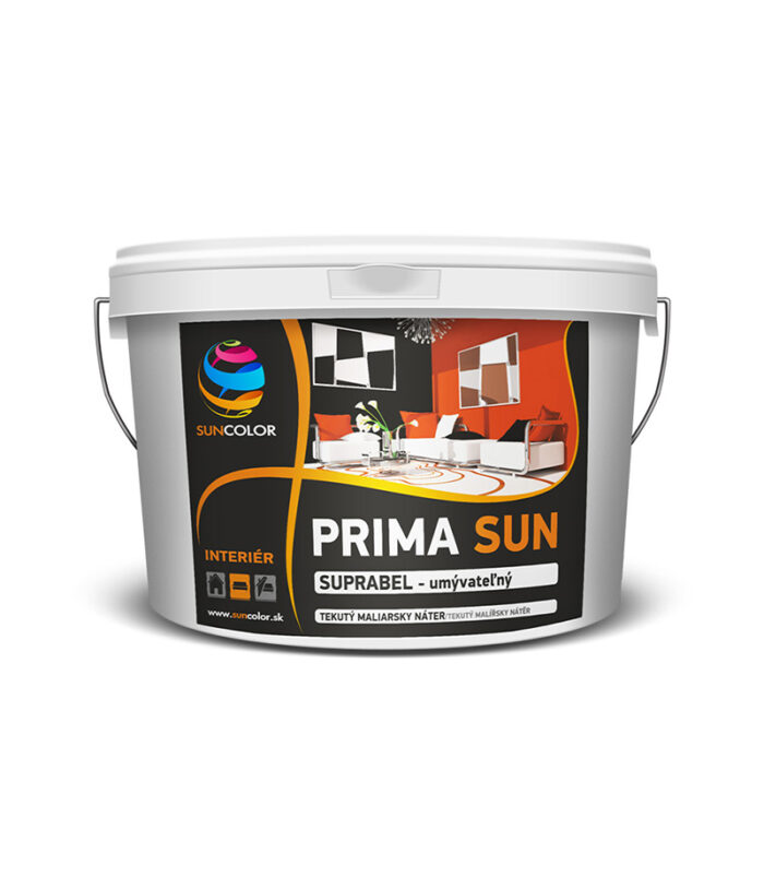 PRIMA SUN UMÝVATELNÝ Maliarsky náter na povrchové úpravy interiérov.