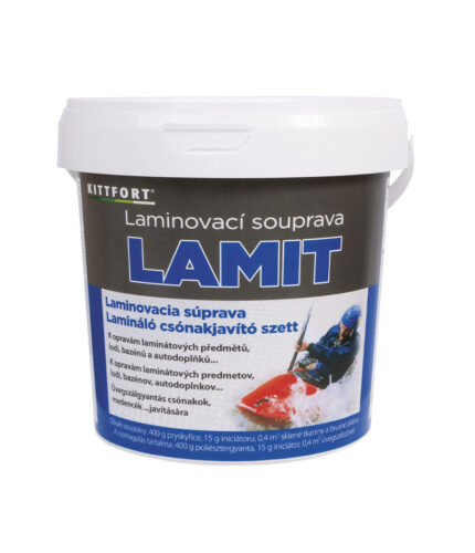 Súprava je určená na opravy laminátových predmetov, napr. lodí, bazénov, športových potrieb a autodielov.