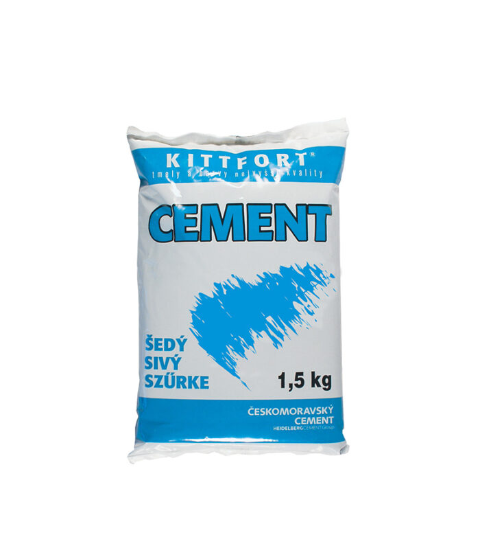 Cement sivý na stavebné účely.