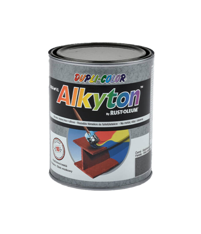 ALKYTON Kladivkový je predovšetkým určený k náterom nových ale ajskorodovaných železných kovov v exteriéroch.