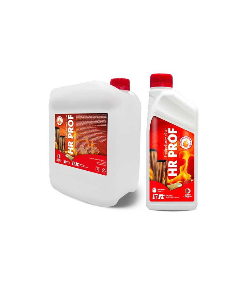 colormika.sk-color-company-Protipožiarny-náter-HR-Prof Revolučný protipožiarny náter na drevo, ktorý obmedzuje možnosť požiaru a zabraňuje šíreniu horenia výrobkov z dreva a celulózy ako sú drevené konštrukcie, obloženia stien, zruby, chaty, stajne, lode,... Používa sa v interiéri aj exteriéri.