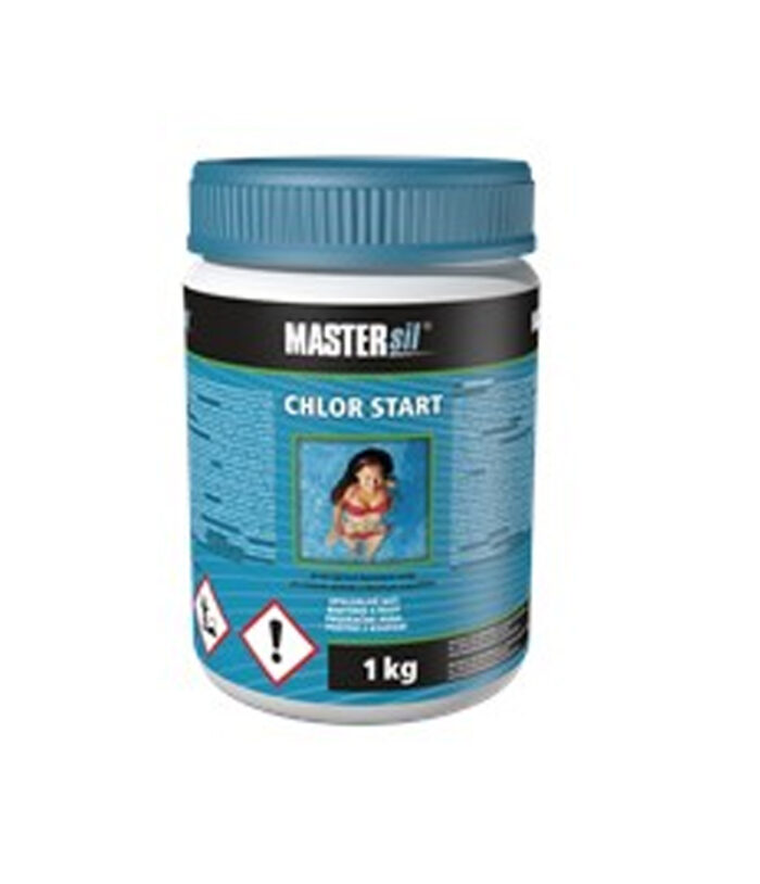 MASTERsil Chlór-Start je granulovaný prípravok na prvé ošetrenie bazénovej vody po zimnom období alebo po prvom napúšťaní.