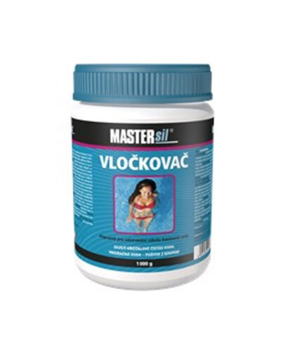 MASTERsil  Vločkovač je granulovaný prípravok, ktorý v bazénovej vode vyvločkuje (vyzráža) aj veľmi jemne rozptýlené nečistoty do väčších celkov, ktoré je možné následne ľahko odfiltrovať filtračným zariadením.