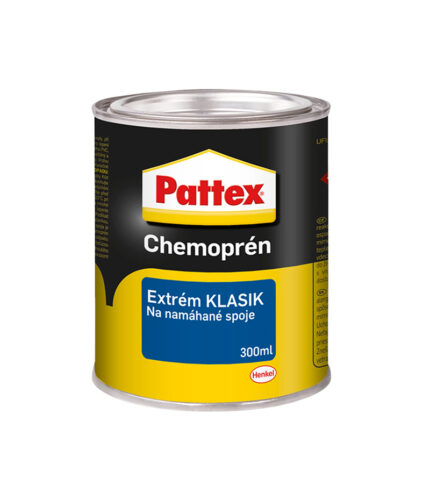 PATTEX Chemoprén Extrém Profi/Klasik je špeciálne lepidlo pre extrémne namáhané spoje s vysokou odolnosťou. Určené na profesionálne použitie.