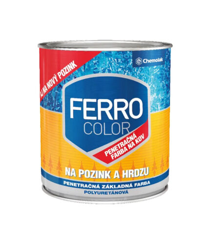 Ferro Color P sa používa na ručne odhrdzavený oceľový povrch a tiež ako prvý náter na čerstvý pozinkovaný alebo hliníkový podklad.