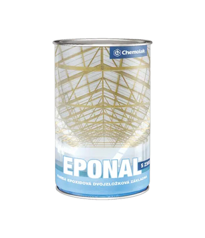 Eponal S 2300 sa používa ako základný antikorózny náter na kovové podklady ako sú oceľ, hliník, mosadz, zinok a pod.