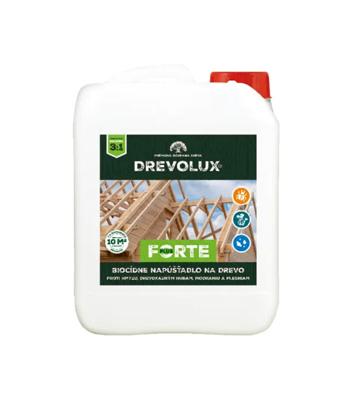 Drevolux orte Plussa používa na ochranu všetkých typov dreva vo vonkajšom prostredí.