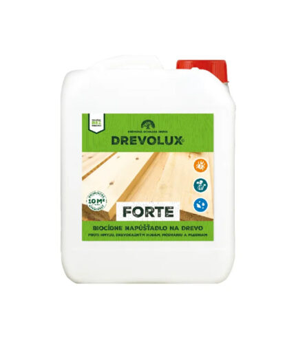 Drevolux Forte sa používa na ochranu všetkých typov dreva vo vonkajšom prostredí.