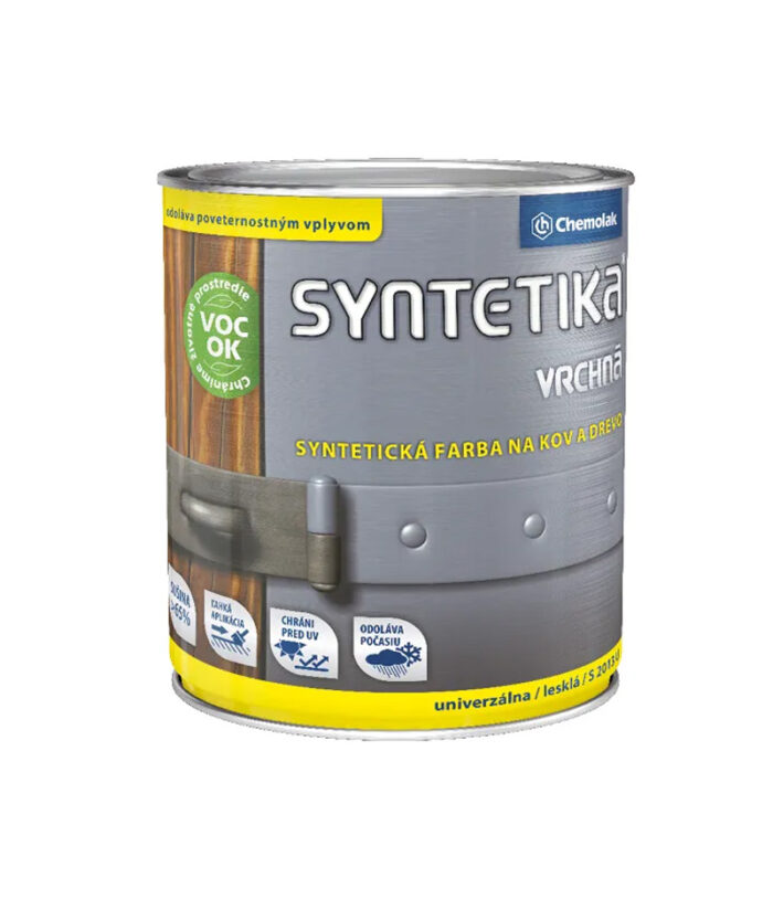 U Syntetika S2013 je lesklý syntetický email určený na vrchné konečné nátery, hlavne kovových materiálov pre vonkajšie i vnútorné prostredie.