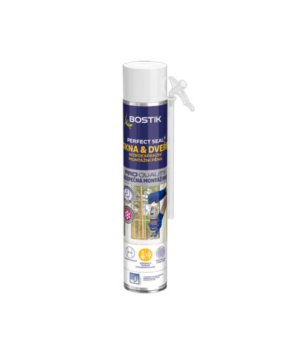 Bostik Perfect Seal je nízkoexpanzná PU pena na bezpečnú montáž PVC.