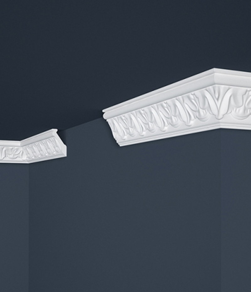 Dekoratívna stropná lišta z polystyrénu (EPS).