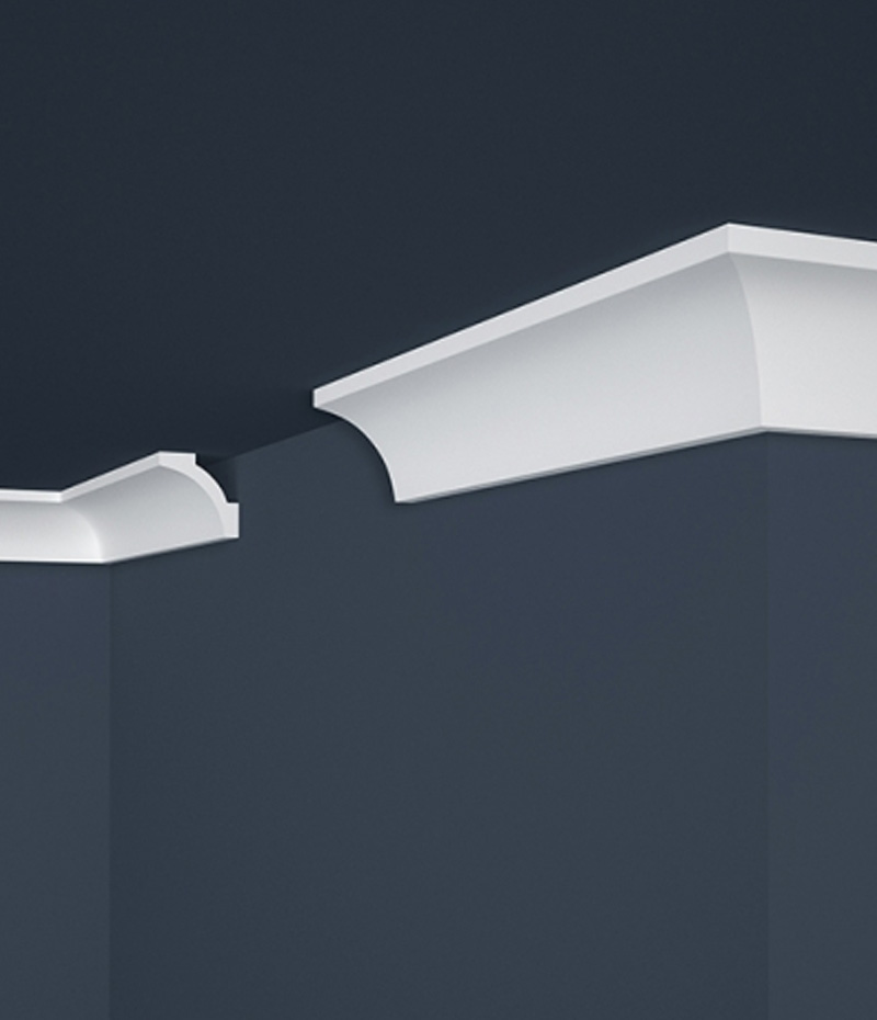Klasická, elegantná polystyrénová stropná lišta.