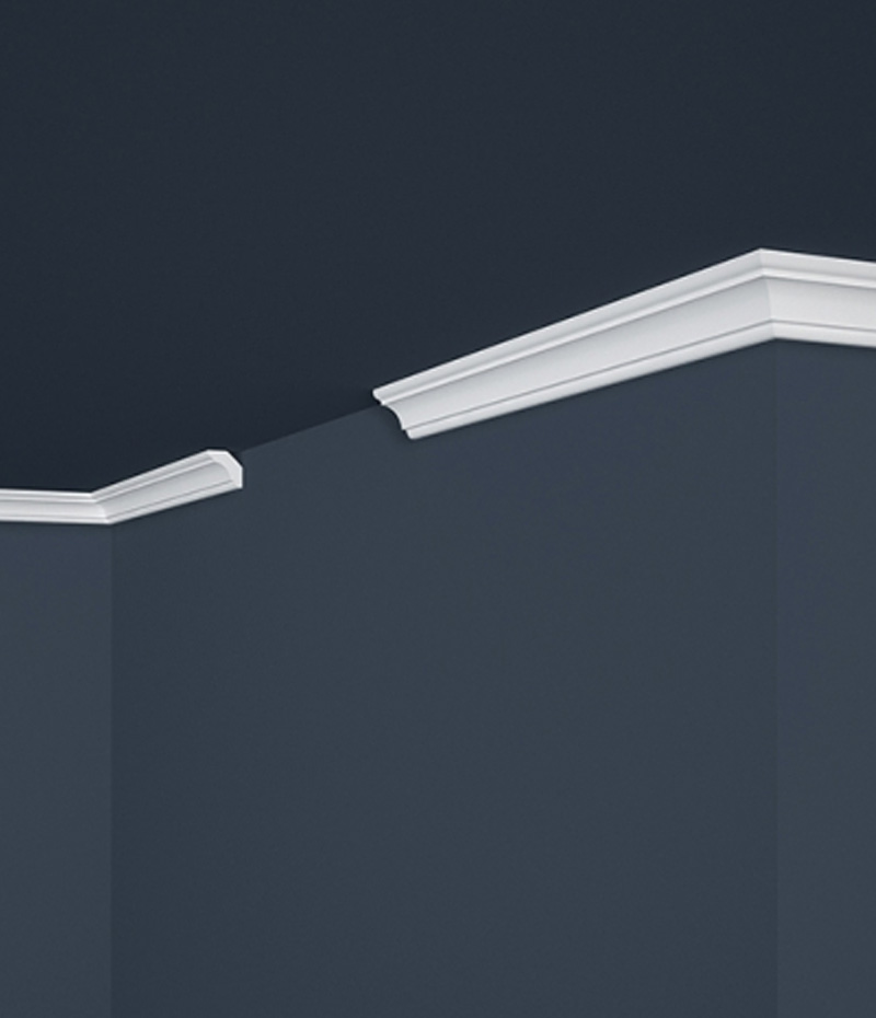 colormika.sk-marbet-design-stropná-lišta-E23 Hladká, úzka dekoračná lišta na inštaláciu na spoji steny a stropu.