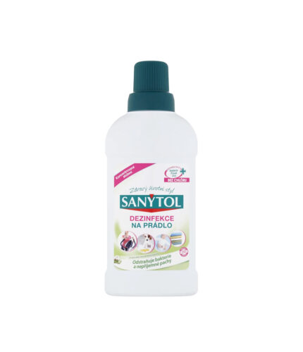 Dezinfekcia na bielizeň Sanytol Aloe Vera zbaví vašu bielizeň až 99,9 % baktérií, vírusov aj plesní.