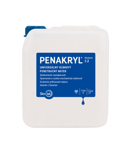 Univerzálny bezfarebný penetračný náter na omietky, ktorý spevňuje a zjednocuje savosť vrchného náteru.