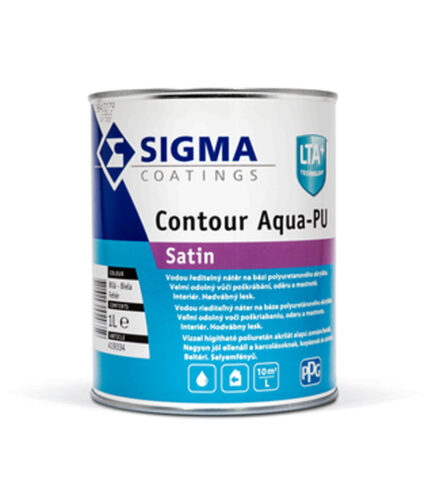 Sigma Contour PU Aqua je vodou riediteľný krycí náter na báze polyuretánového akrylátu.