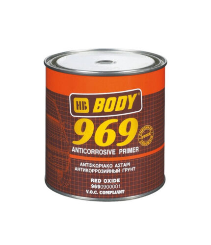 BODY 969 rýchloschnúci antikorózny základ. Aplikuje sa na drevené aj kovové povrchy.