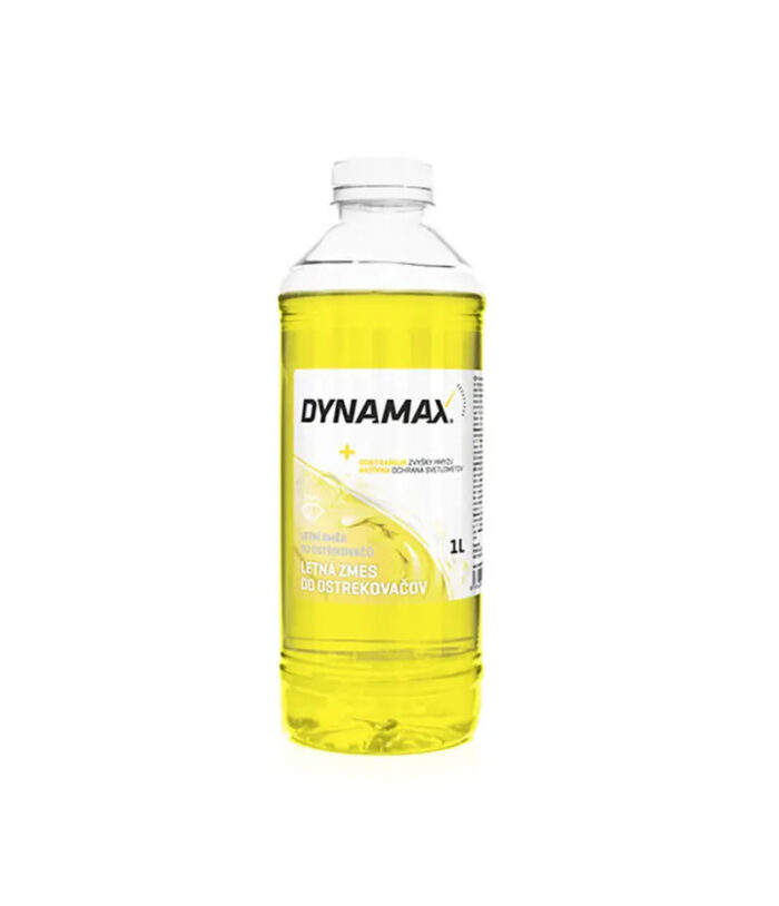 DYNAMAX letná zmes je vysokoúčinný prostriedok pre odstránenie zbytkov hmyzu a všetkých bežných nečistôt zo skla automobilu.