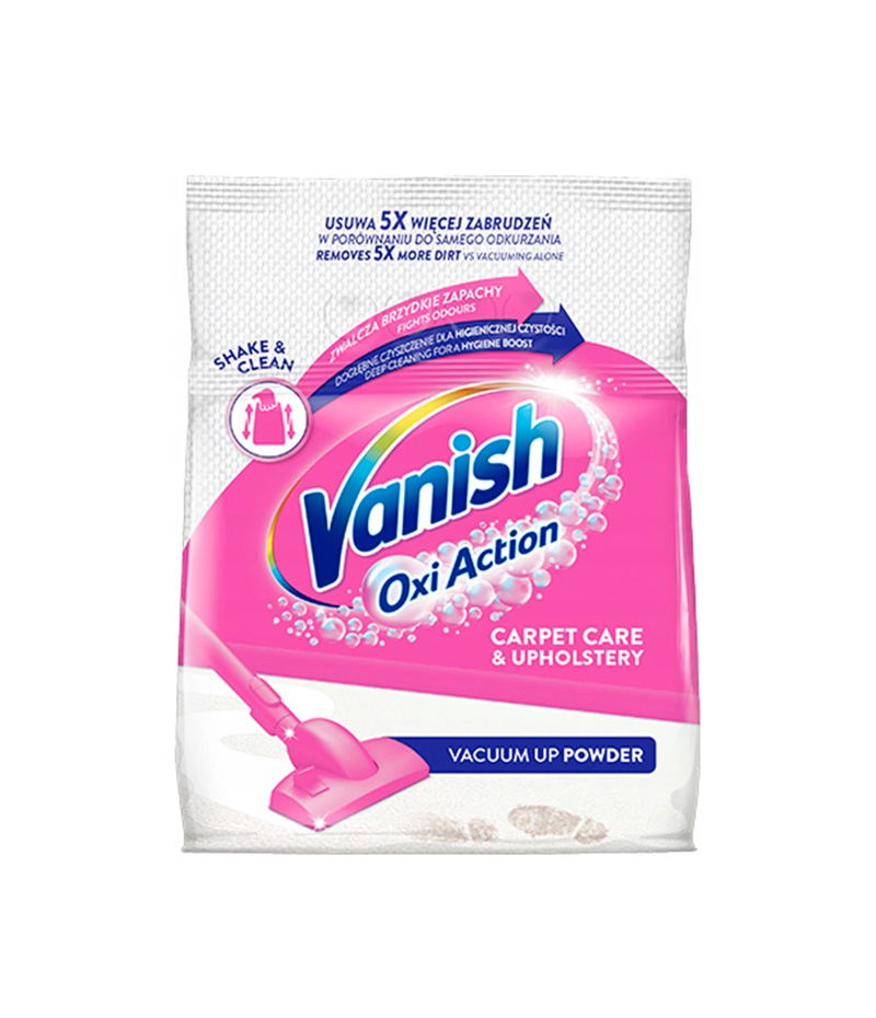 colormika.sk-Vanish-Clean-&-Fresh-prášok-na-koberce Čistič na koberce Náš zlatý štandard pre údržbu kobercov. Koberce vyzerajú ako nové. Údržba kobercov VANISH Gold pre chodby, koberce a čalúnenie. 5 x účinnejší ako samotné vysávanie.