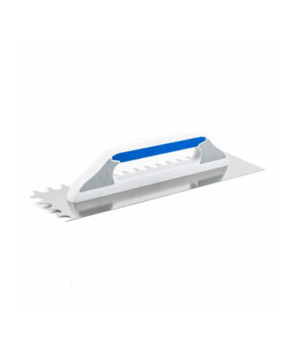 Hladítko nerezové, polguľatý zub.