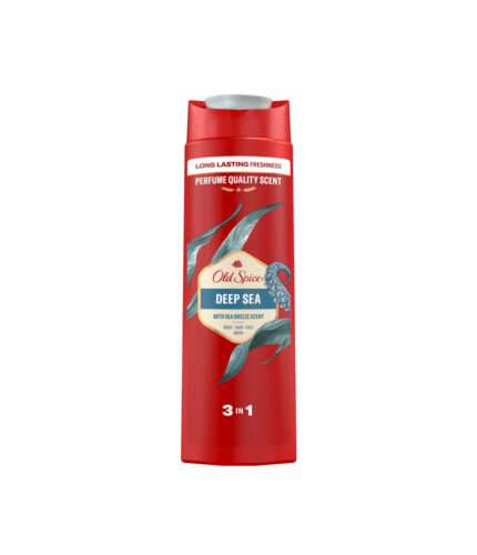 Old Spice Deep Sea obsahuje starostlivo vybrané zložky, ktoré kombinujú účinné čistiace látky s hydratačnými zložkami.